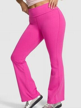 VS PINK All-Day Cotton Foldover Flare Leggings Sz XL Short NWT
